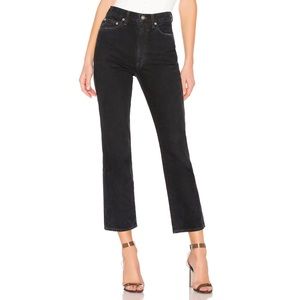 Agolde Pinch Waist Kick in Pepper, size 23